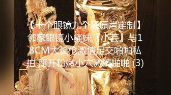 【十个眼镜九个骚原声定制】邻家眼镜小骚妹『小芸』与18CM大长枪激情足交啪啪私拍 掰开粉嫩小穴激情啪啪 (3)