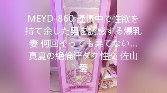 MEYD-860 謹慎中で性欲を持て余した男を誘惑する爆乳妻 何回イっても果てない…真夏の絶倫汗ダク性交 佐山愛